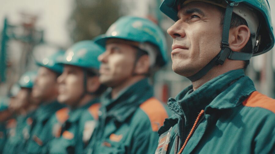 Equipe Gondim perfilada em operação