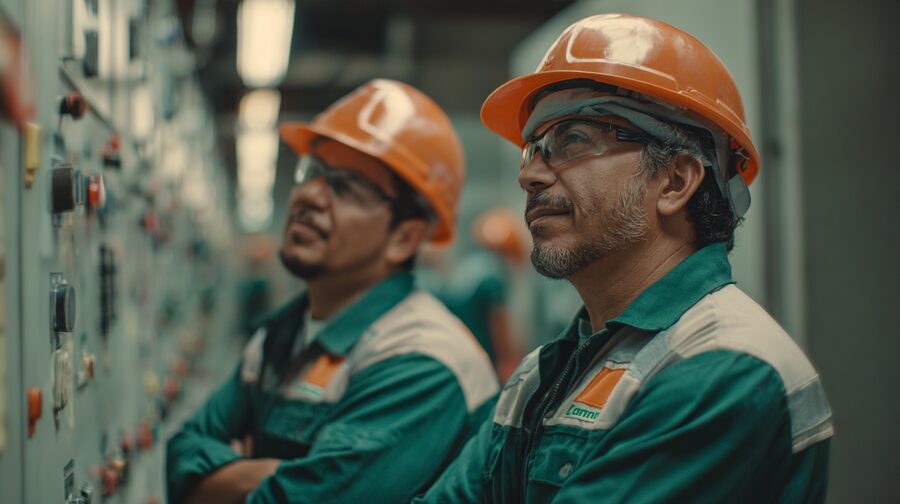 Equipe técnica da Gondim em operação